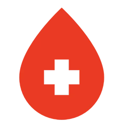 blood bank icon red